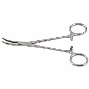 Pensa hemostatica Halstead Mosquito curba 18cm1×2dinti