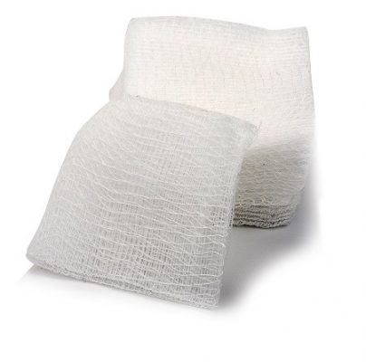 Comprese tifon sterile cu margini pliate 12 straturi 5cm x 5cm A5
