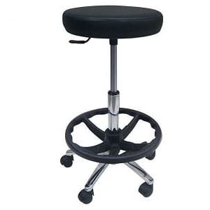 Taburet medical cu inel sprijin picioare 58-84cm