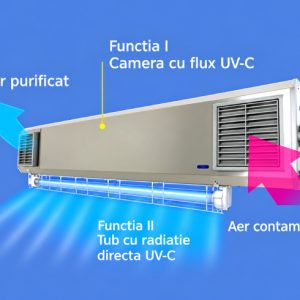 Alternative view of Lampa UV NBVE 60 / 30 W fixa, cu flux si radiatie directa