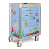Troliu Medical Pediatric cu masa ABS