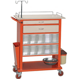 Troliu medical cu 20 sertare