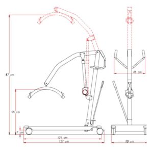 dimensiuni elevator pacient 10.77N150