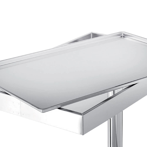 Masa mayo inox pentru sala operatie, inaltime reglabila - imagine 2