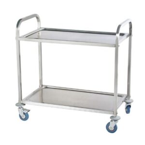 Carucior transport alimente 2 polite Inox, 950x500x950mm