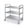 Carucior transport alimente, 3 polite, 850x450x900mm – INOX