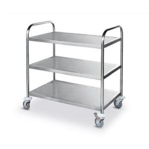 Carucior transport alimente, 3 polite, 850x450x900mm – INOX