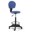 Taburet medical cu spatar si inel sprijin picior H 77/90 cm