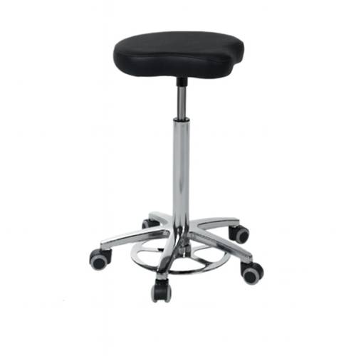 Taburet bloc operator, reglabil pe inaltime H 60/85 cm - NEGRU