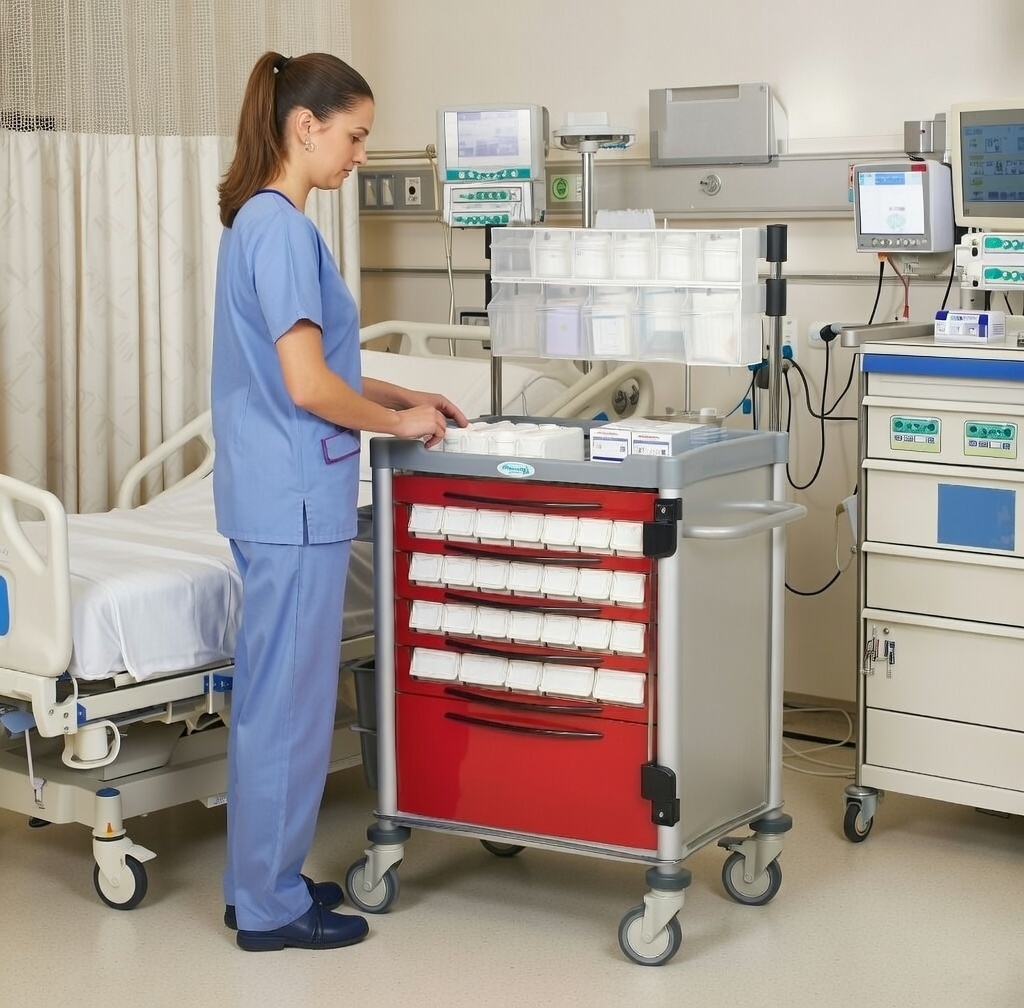 Troliu medical pentru medicamente ZET115 - imagine 2