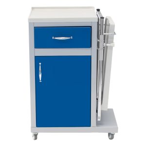 Noptiera pat spital metalica cu masa ABS ZET5008