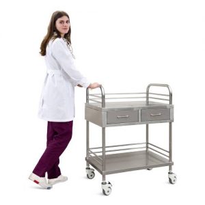 Alternative view of Masa instrumentar inox cu sertare ZET006-1