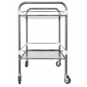 Alternative view of Carucior instrumentar inox cu 2 polite