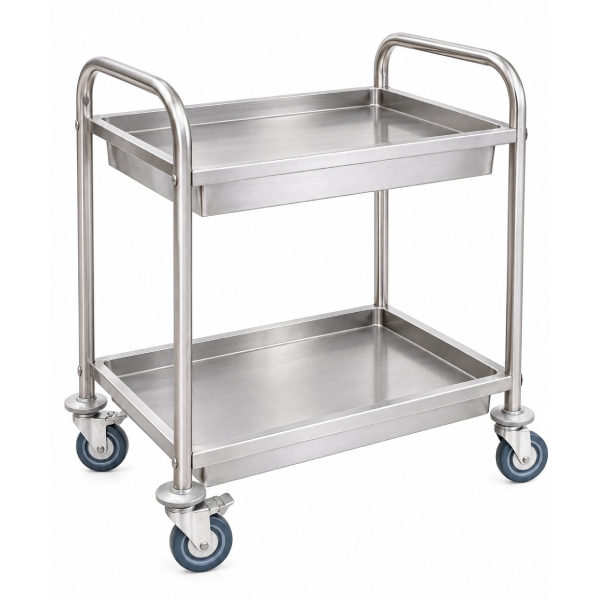 Carucior transport alimente cu 2 tavi 850x450x900 mm